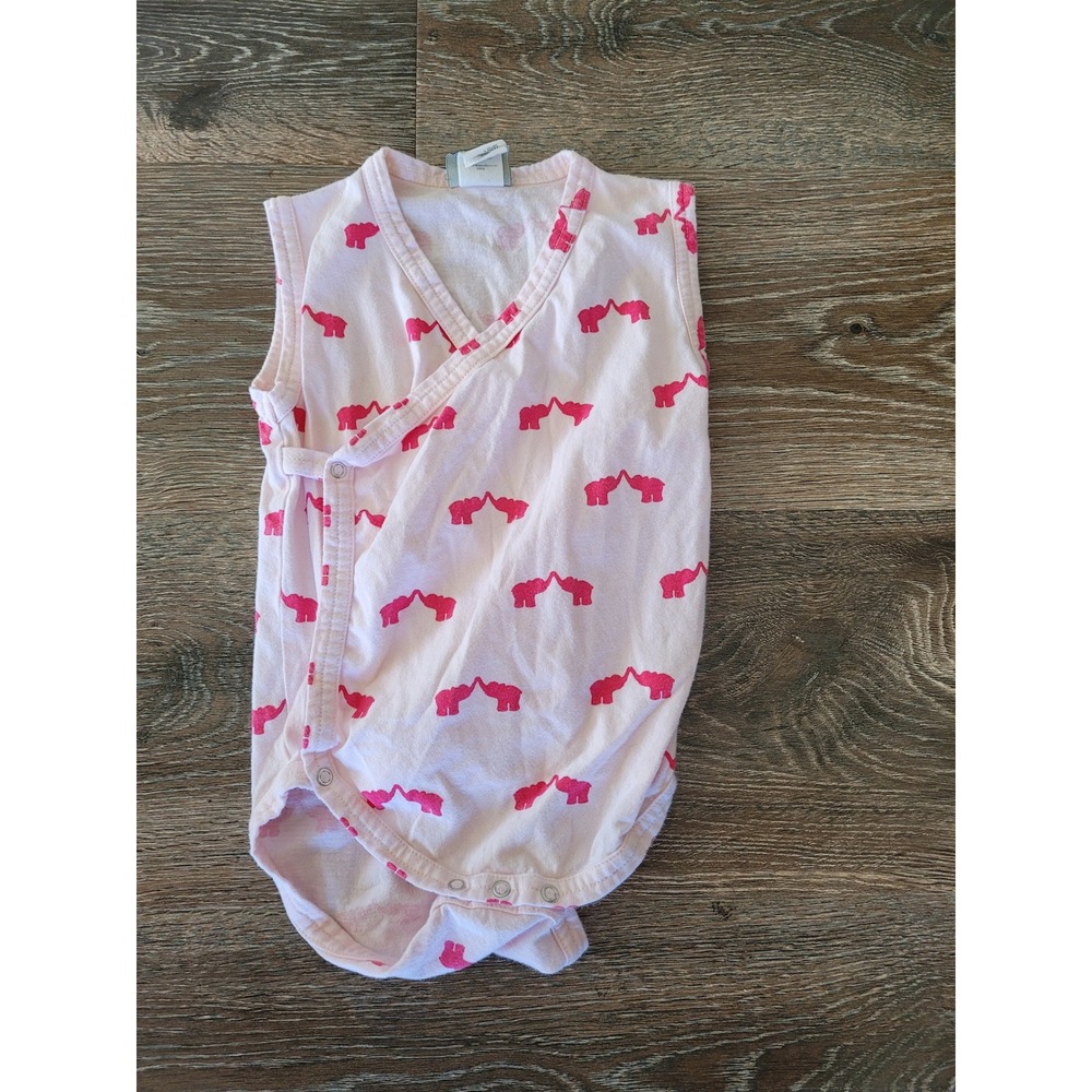 Kate Quinn Organic Cotton Sleeveless Elephant Print Bodysuit 12-18‎ months #9